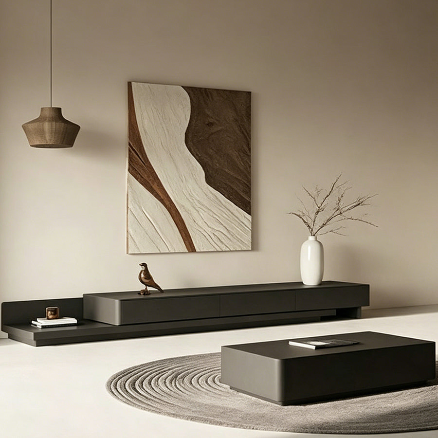 Cassarah Rectangle Coffee Table, Cassarah Sideboard, Wood styled for rectangular coffee table