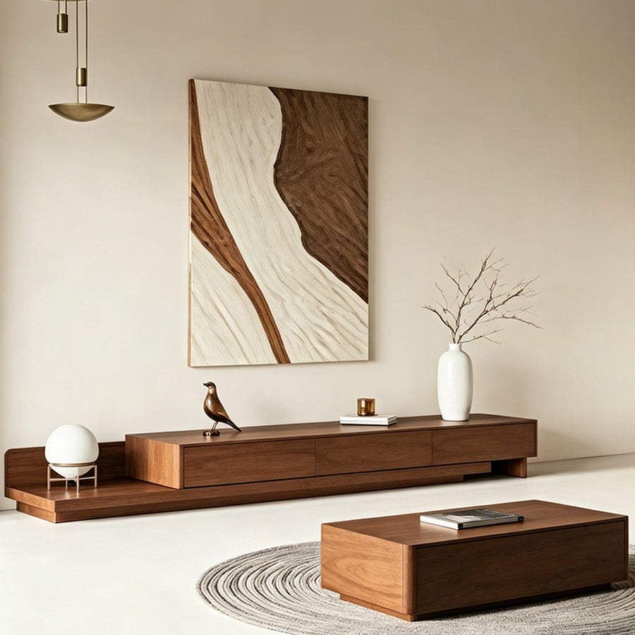 Cassarah Rectangle Coffee Table, Cassarah Sideboard, Wood in a modern UK home