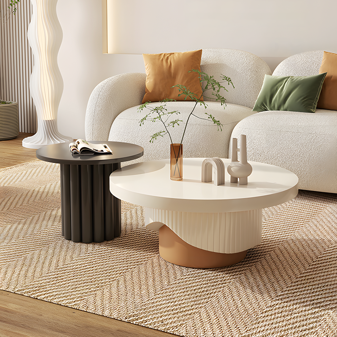Cecily Living Room Set Round Nesting Coffee Table Set - cecily living room round nesting coffee table UK