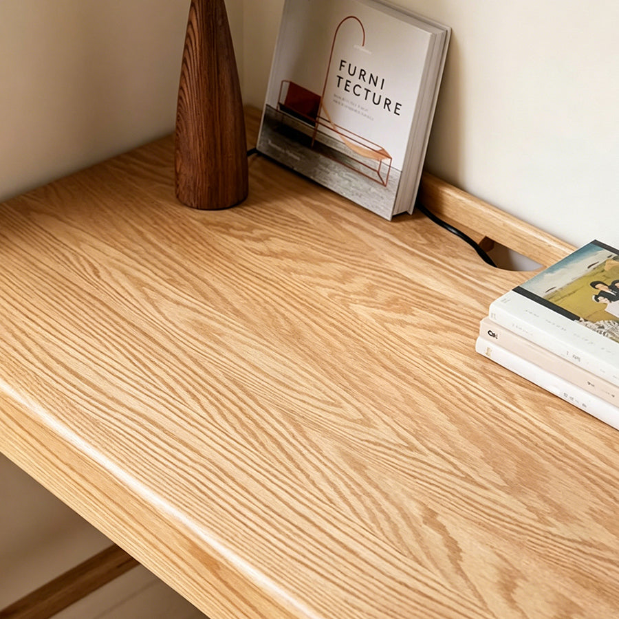 Cedric Office Desk, Oak Wood