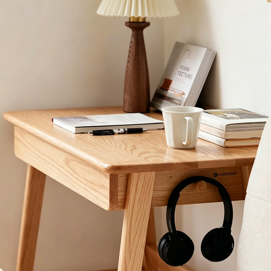 Cedric Office Desk, Oak Wood