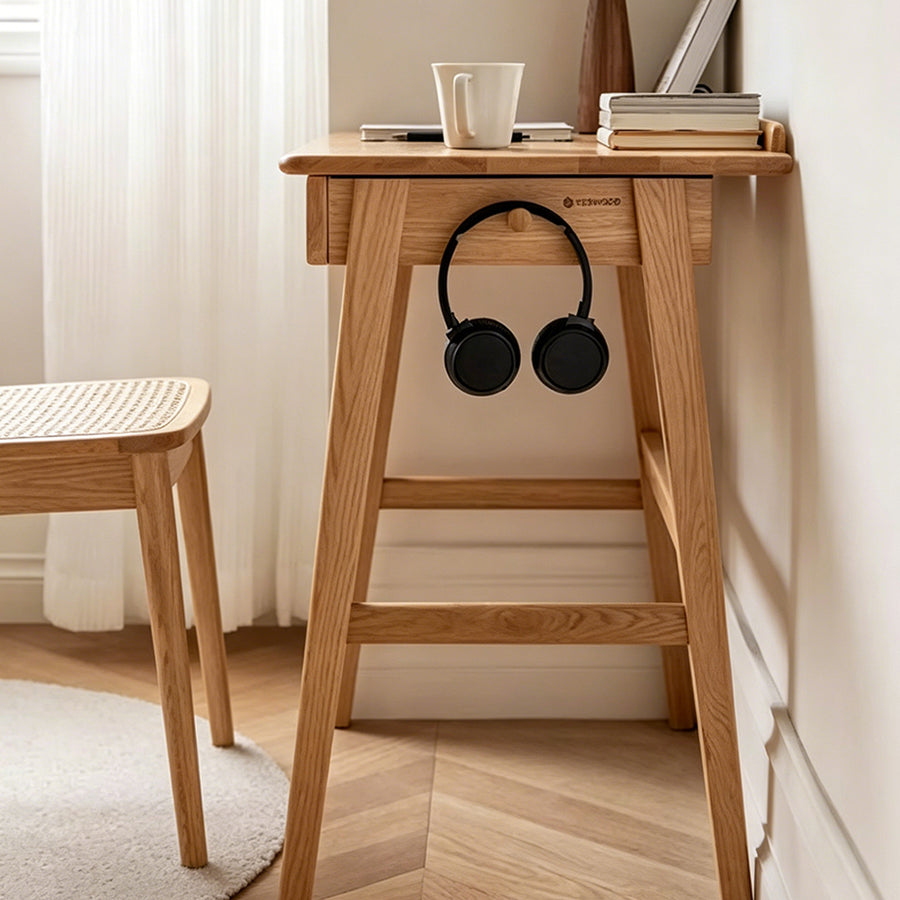 Cedric Office Desk, Oak Wood