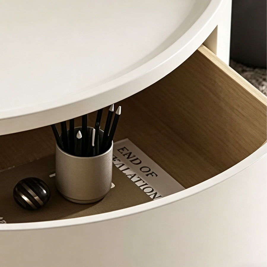 Cenhelm Nesting Coffee Table Set, Cream And Black