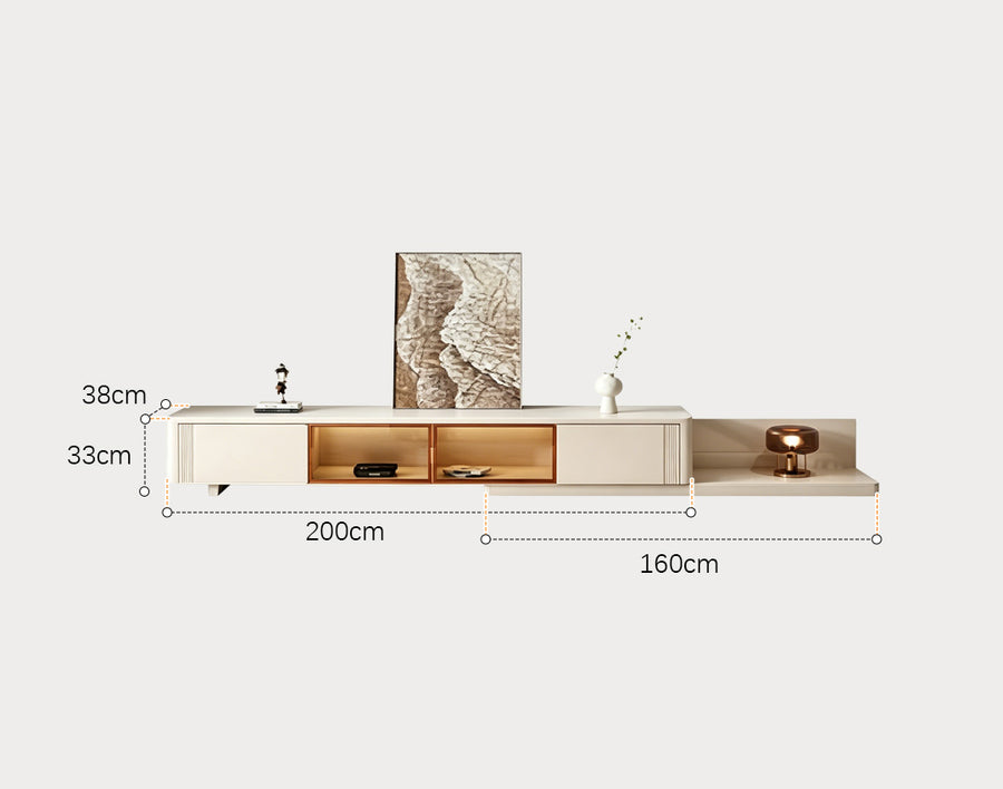 Cenhelm Nesting Coffee Table Set, Cream And Black