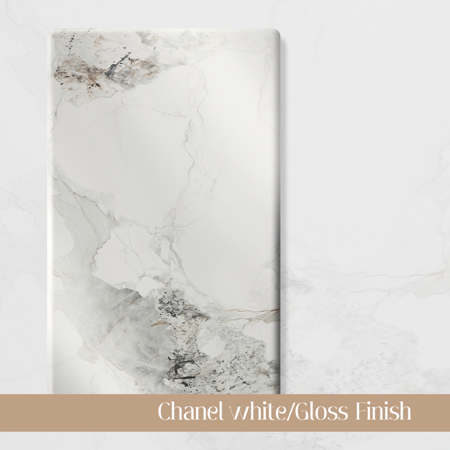 Chanel white_Gloss Finish (Sintered Stone) - modern furniture UK