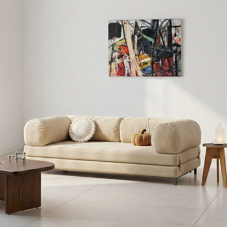 Choudhury Two Seater Sofa Bed for modern UK living room