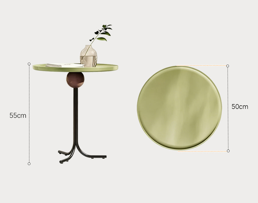 Cleo Side Table, Olive Green