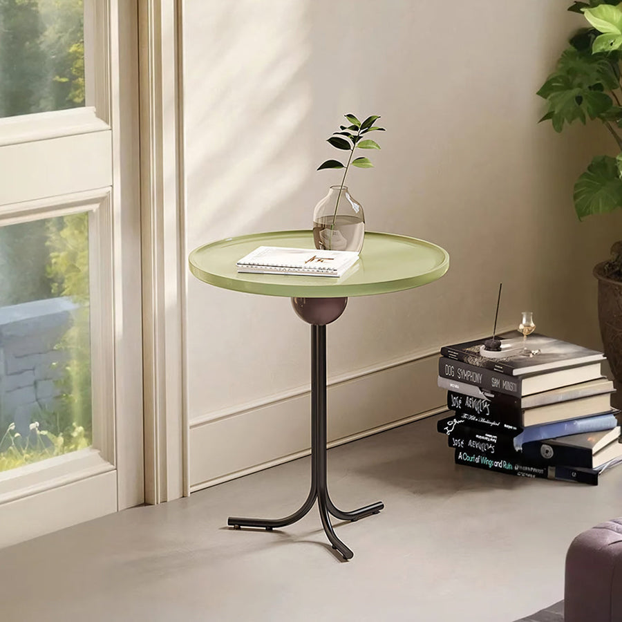 Cleo Side Table, Olive Green - green side table UK