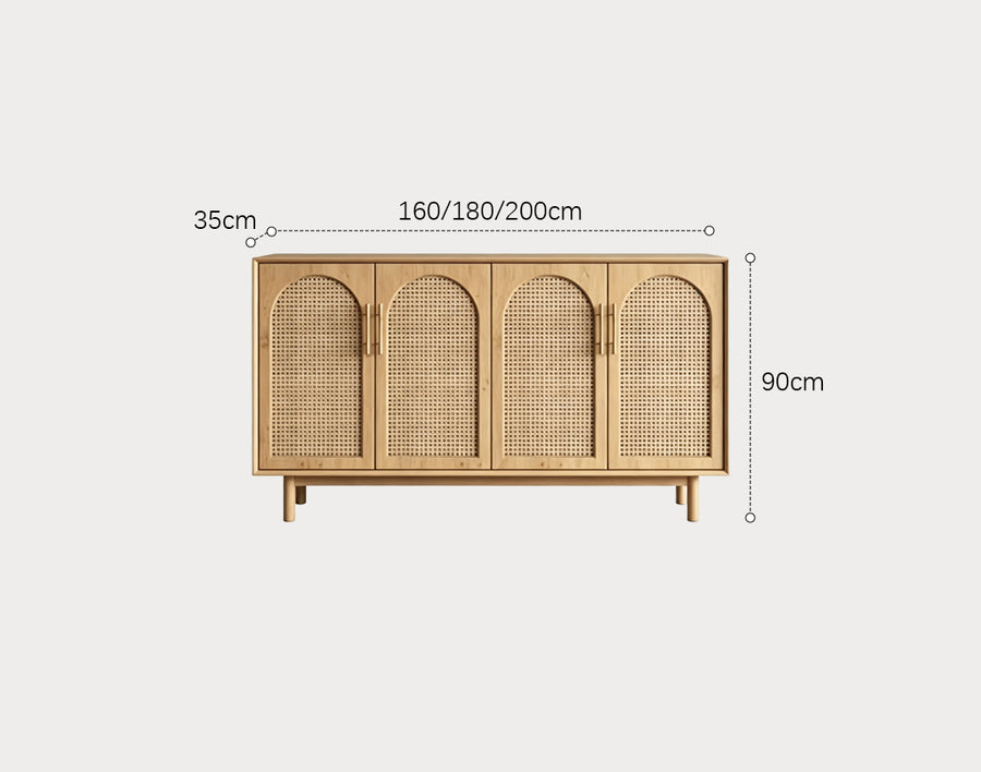 Constance Rattan Sideboard, Pine Wood