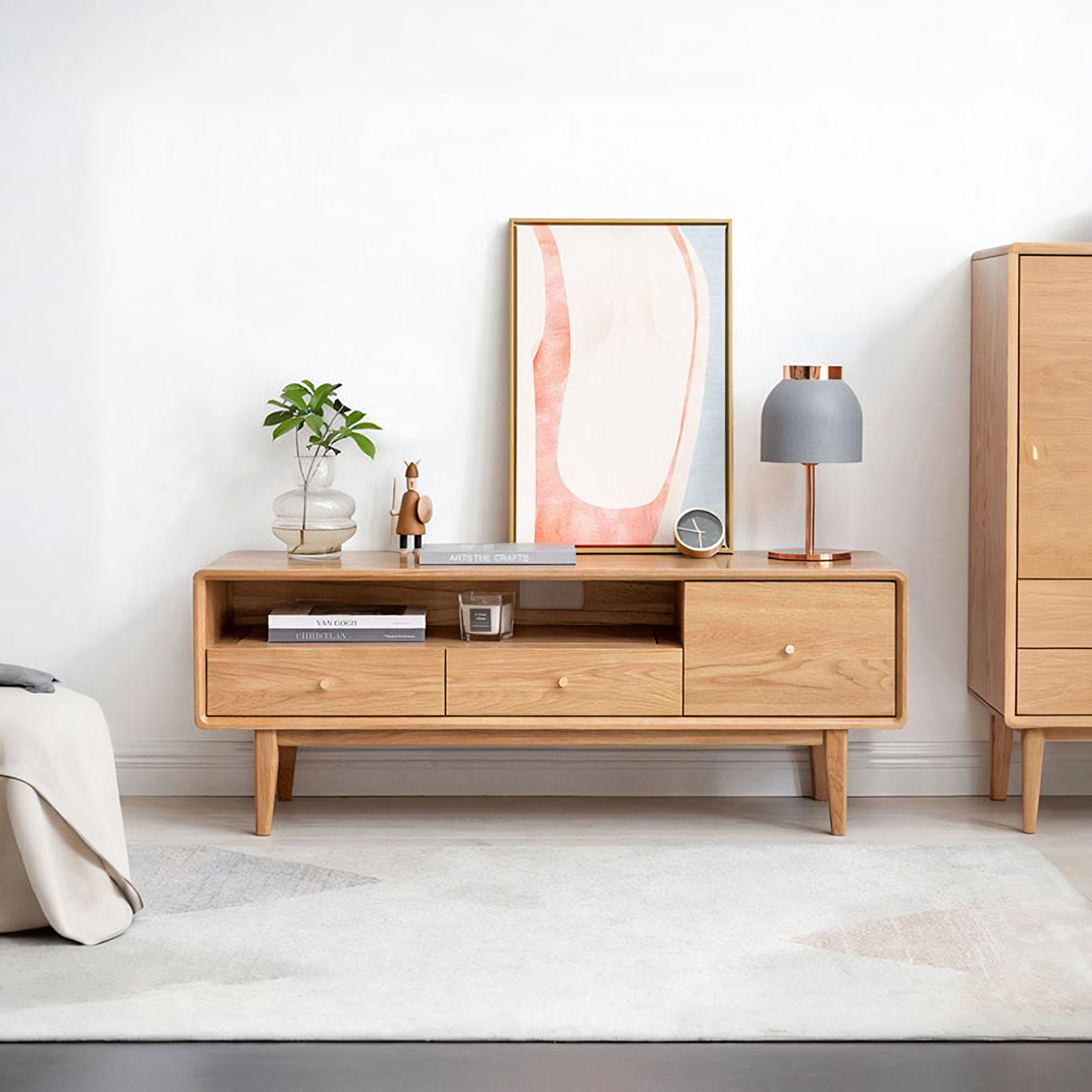 Corona TV Stand, Oak-Ritconcept-Rit Concept