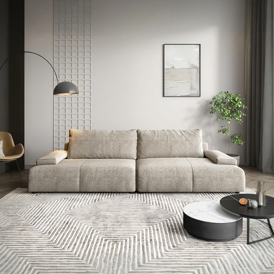 Cypress Two Seater, Three Seater, Four Seater Sofa, Linen for modern UK living room