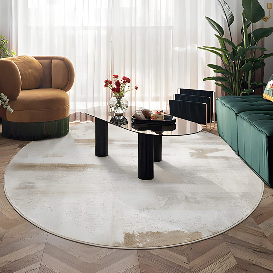 DA Natural Round Wool Rug, Various Styles Available