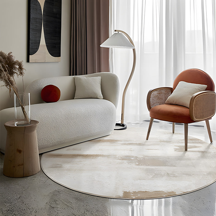 DA Natural Round Wool Rug, Various Styles Available