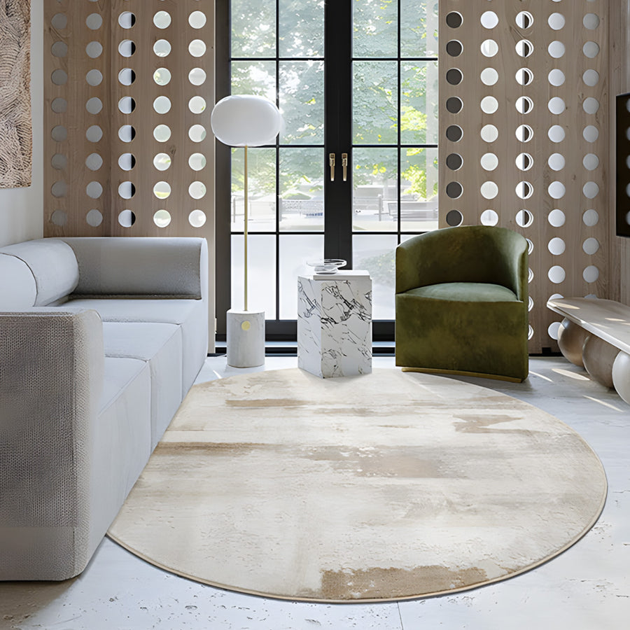 DA Natural Round Wool Rug, Various Styles Available