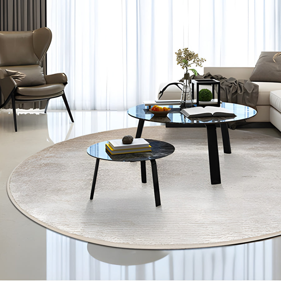DA Natural Round Wool Rug, Various Styles Available