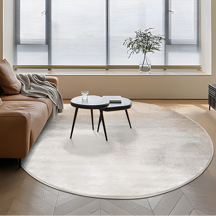DA Natural Round Wool Rug, Various Styles Available