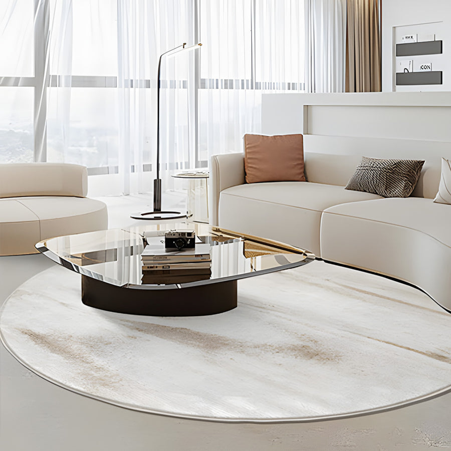 DA Natural Round Wool Rug, Various Styles Available