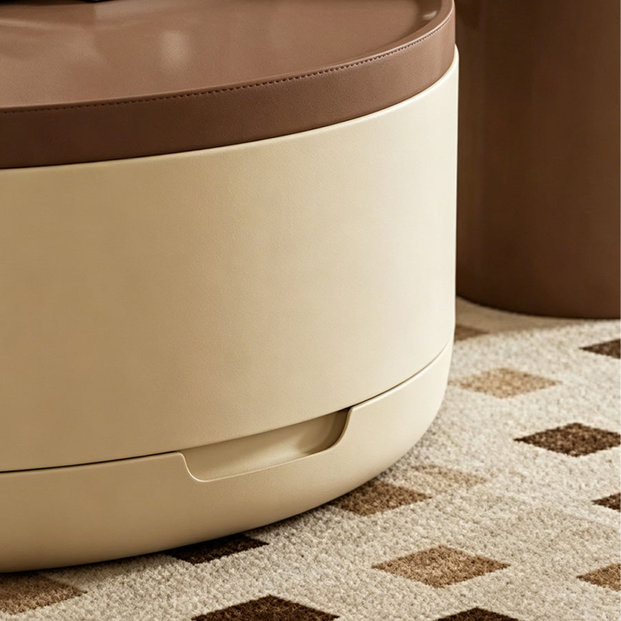 D'Angelo Round Coffee Table Set With Storage in a modern UK home