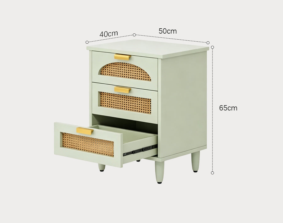 Daisy Rattan Bedside Table
