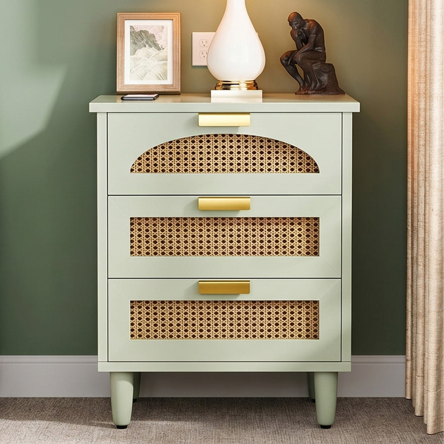 Daisy Rattan Bedside Table