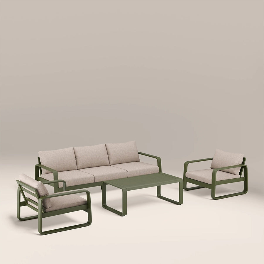 Moss Garden Sofa Set, Aluminium