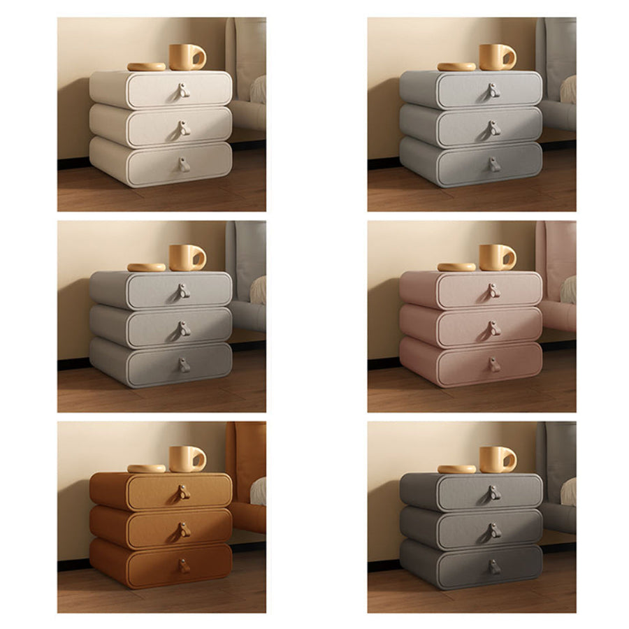 Darcie Bedside Table, Cream - Rit Concept