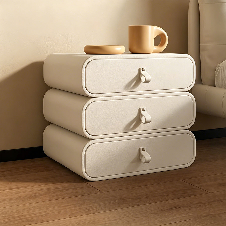 Darcie Bedside Table, Cream