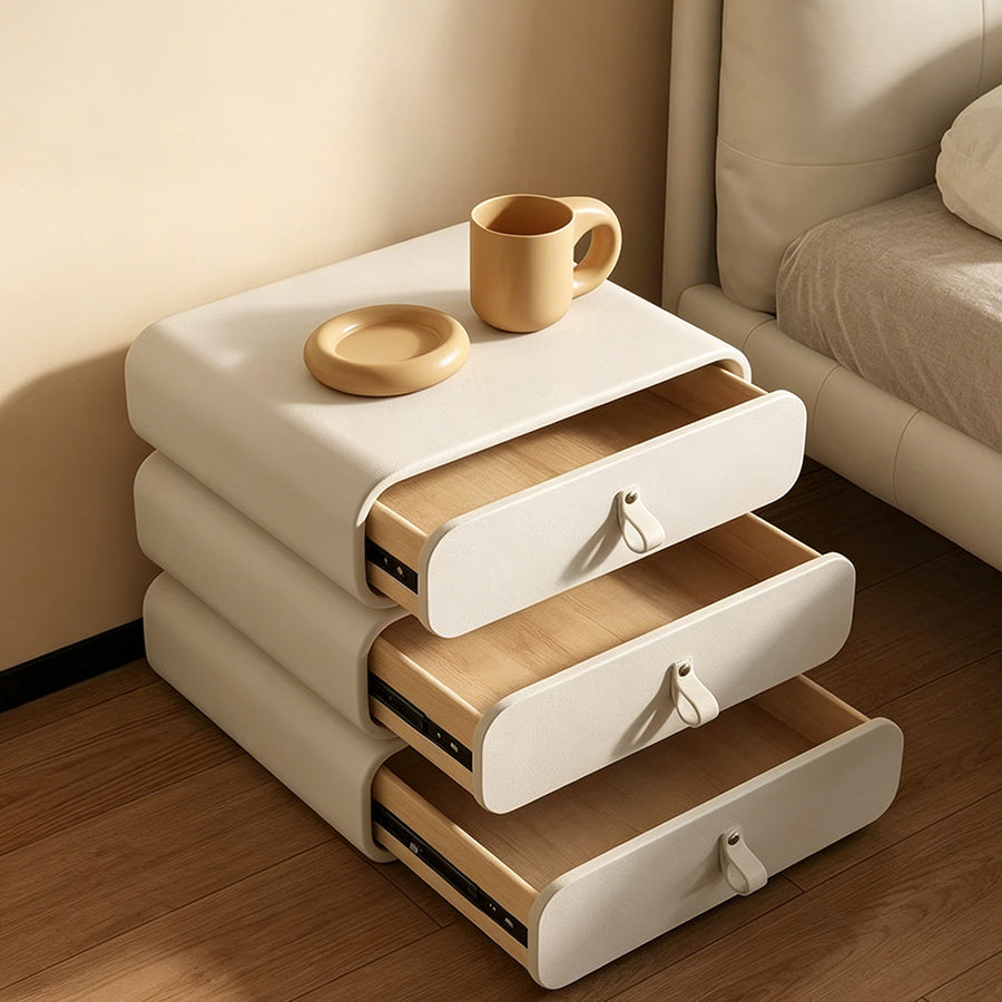 Darcie Bedside Table, Cream