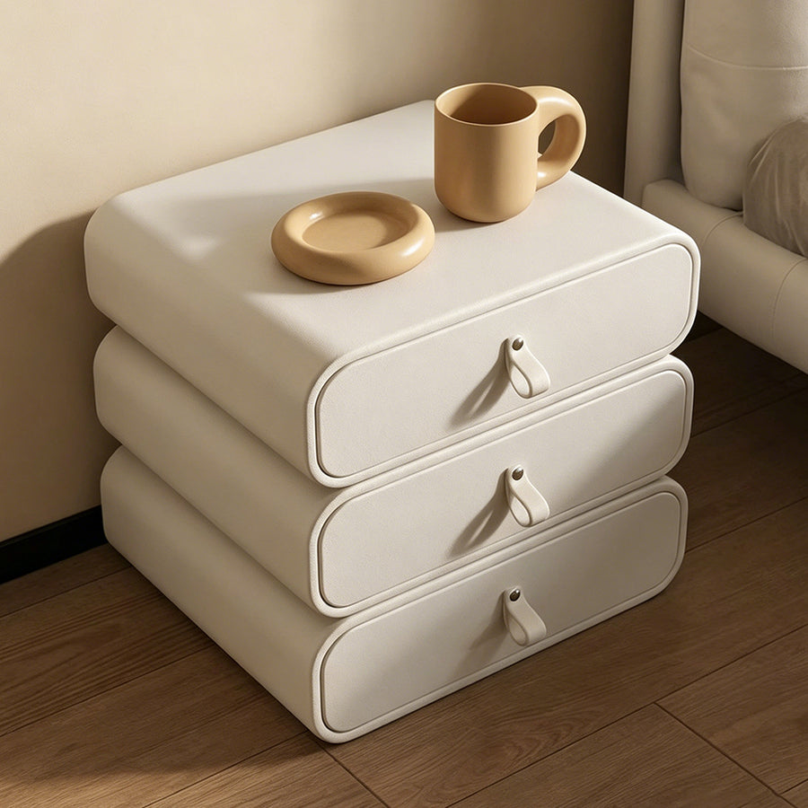 Darcie Bedside Table, Cream