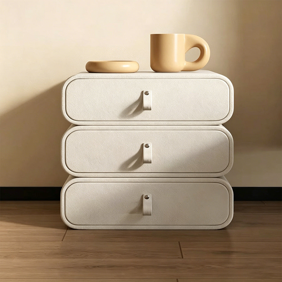 Darcie Bedside Table, Cream