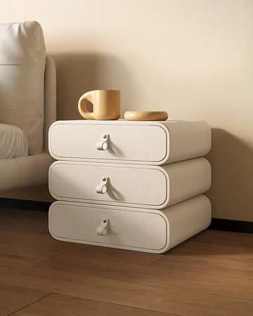 Darcie Bedside Table, Cream