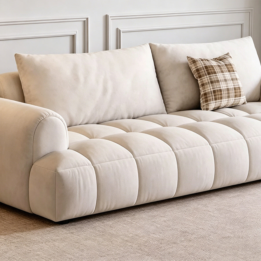 Delilah Violet Two Seater Corner, Three Seater Corner Sofa compact living room seating idea