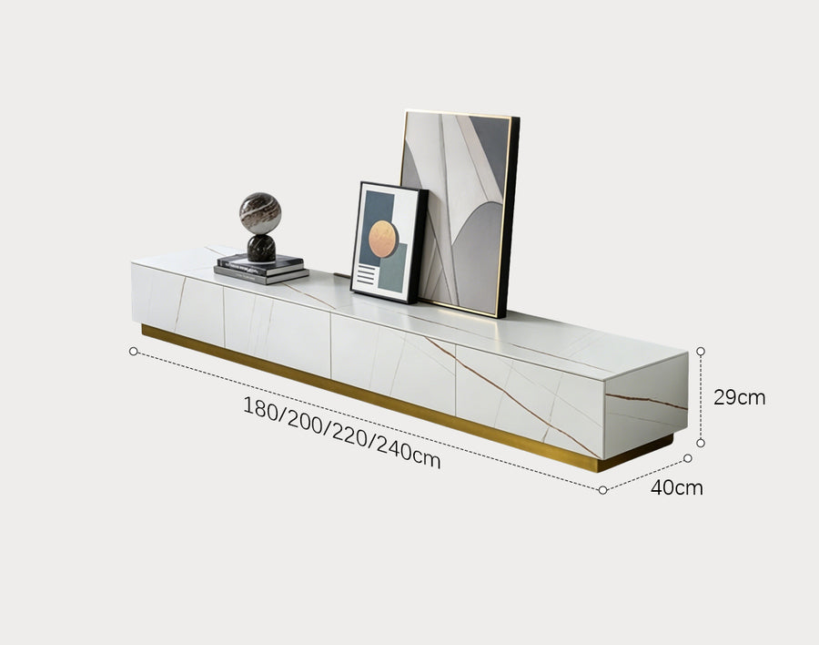Demelza TV Stand Set With Coffee Table, Gold Base product image 13