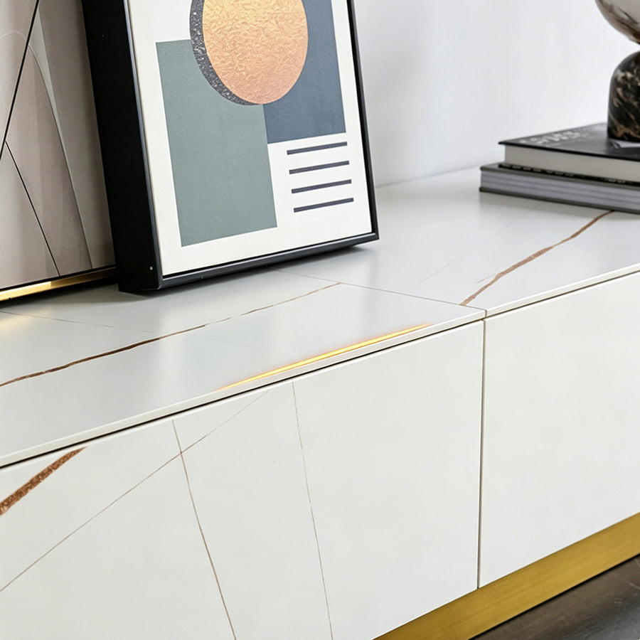 Demelza TV Stand Set With Coffee Table, Gold Base product image 9
