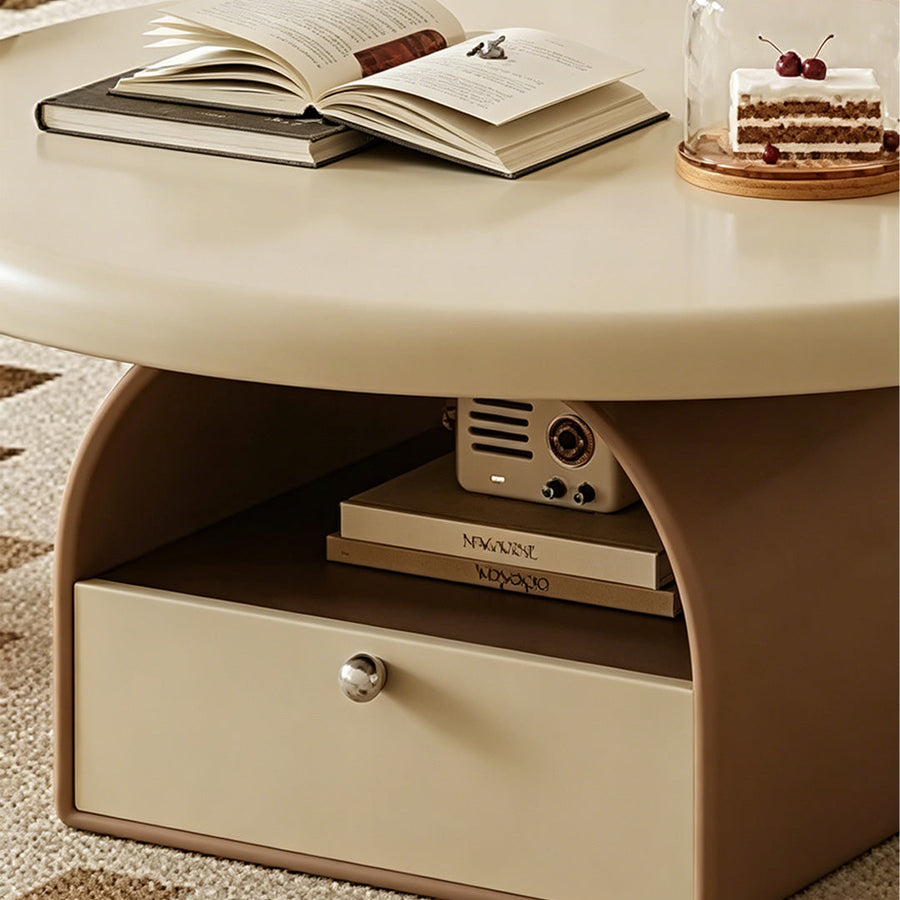 Dinh Nesting Round Coffee Table Set With Storage - Rit Concept