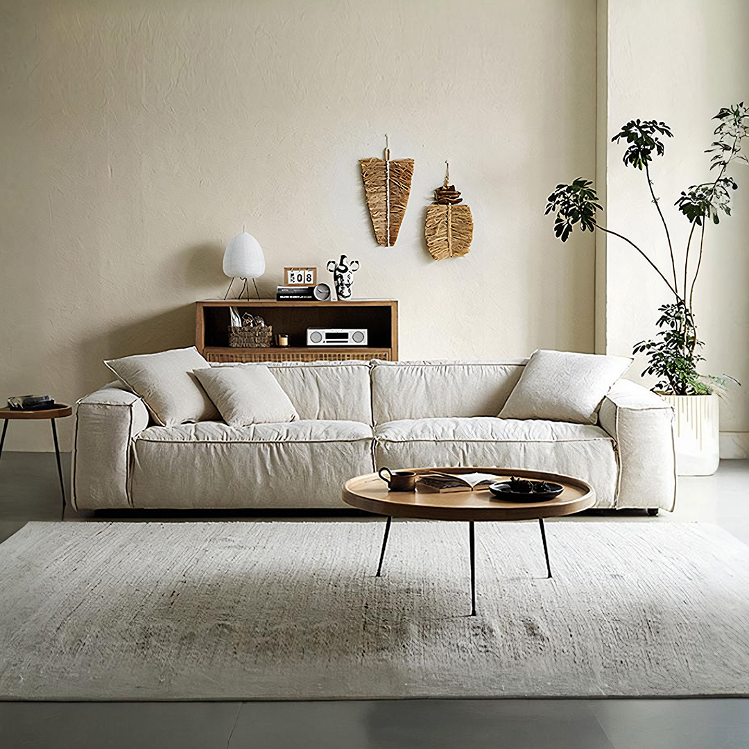 Dino Three Seater Sofa, Cotton Linen-Rit Concept-Rit Concept