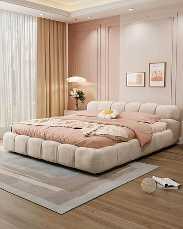 Dolores Tufty Double Bed, King Size, More Sizes, Velvet With Storage, Gaslift