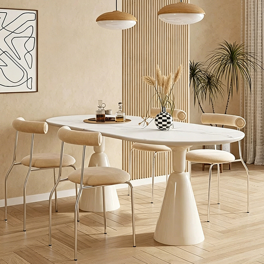 Doreen Dining Table detail showing table finish and proportions