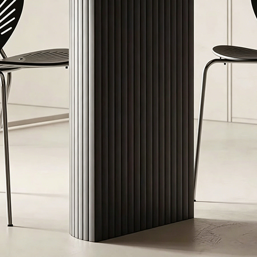Dwight Dining Table detail showing table finish and proportions