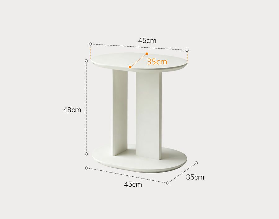 Ebenezer Side Table,  White