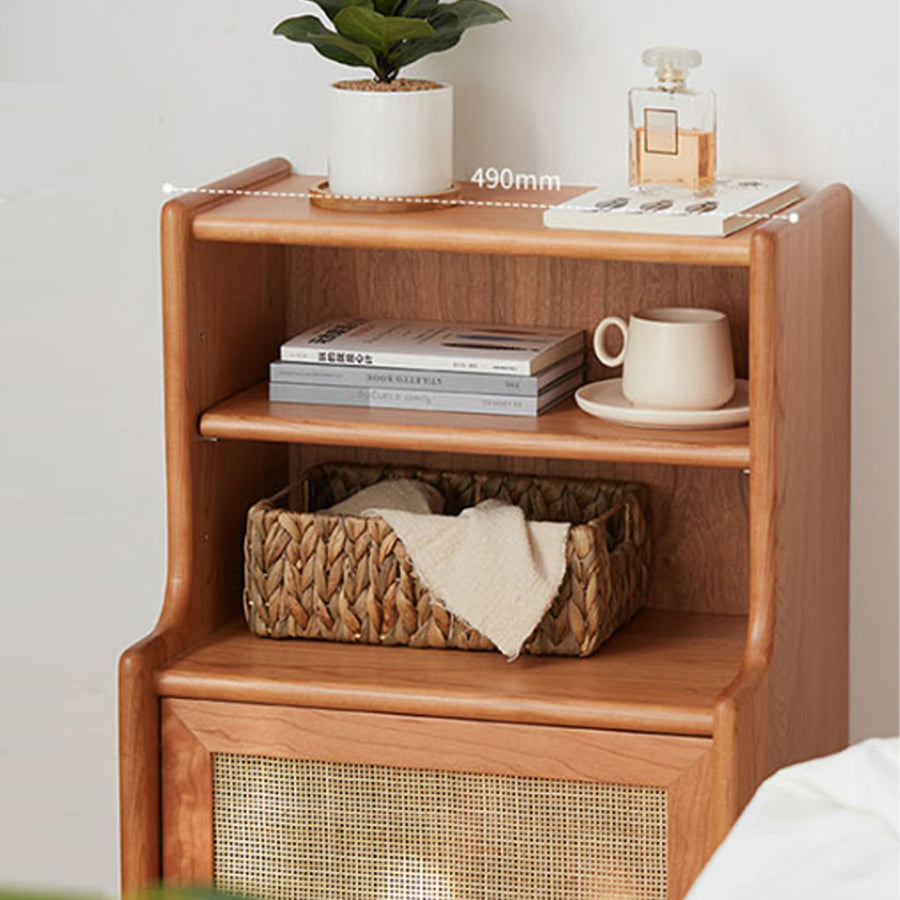 Edith Bedside Table, Solid Wood - walnut bedside table UK