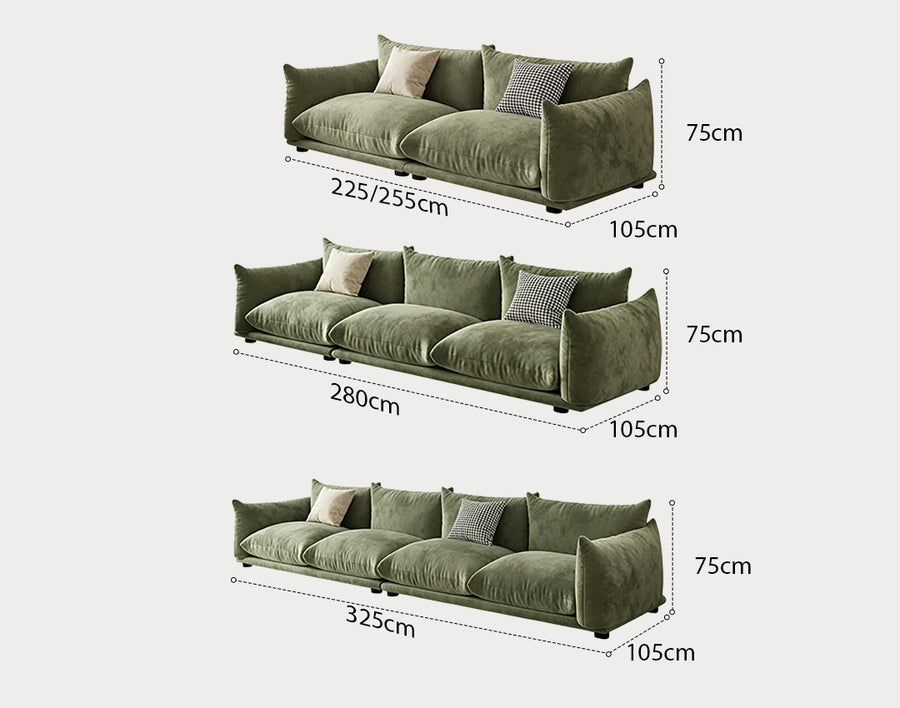 Editha Two Seater Sofa, Three Seater Sofa, Four Seater Sofa, Green Velvet product image 12