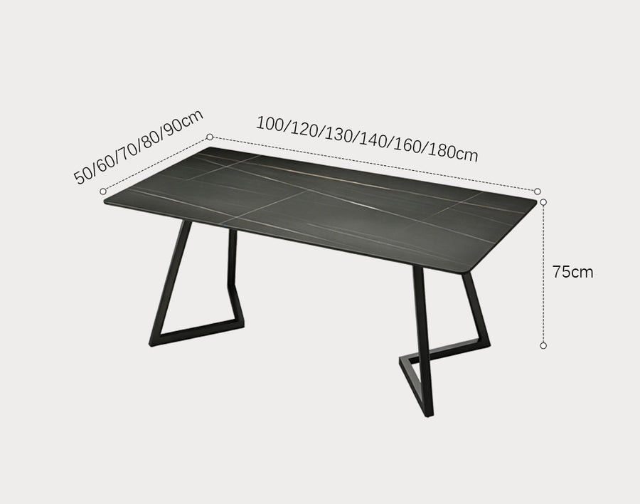 Edmund Office Desk, Sintered Stone