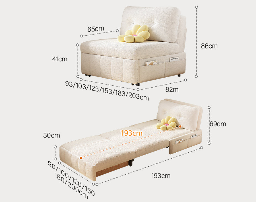 Elkins Two Seater Sofa Bed, Sleeper Chair product image for modern UK sofa bed rooms