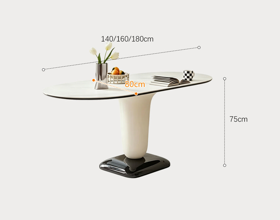 Elmer Dining Table front view as a dining table uk