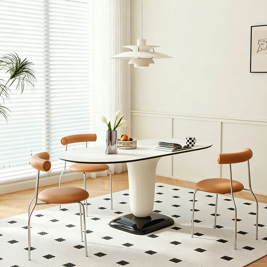 Elmer Dining Table front view as a modern dining table