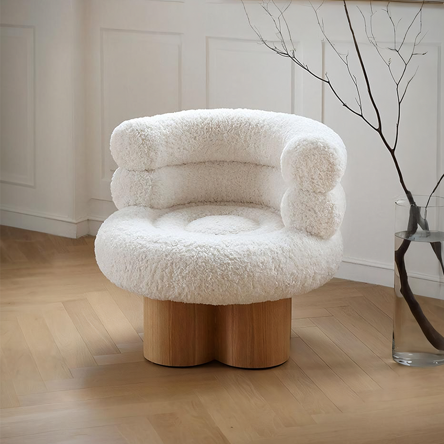 Enid Armchair, White Armchair - accent chair UK