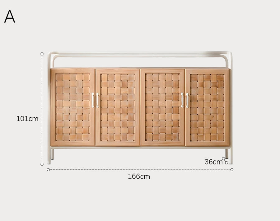 Eris Wooden Sideboard, Solid Wood styled for modern sideboard cabinet