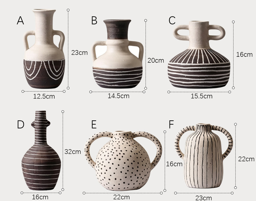 Esme Ceramic Vase styled for decorative vase for living room