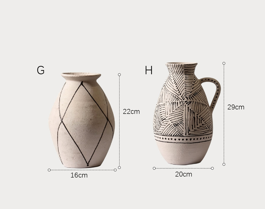 Esme Ceramic Vase detail view for decorative vase UK